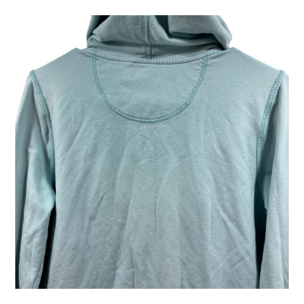 Polo‎ Ralph Lauren Hoodie Womens Large Aqua Blue Full Zip Pockets Embroidered - Picture 6 of 8